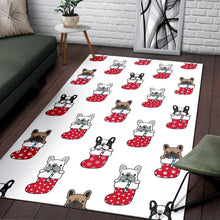 Load image into Gallery viewer, French Bulldog in Sock Pattern Area Rug
