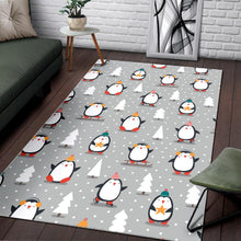 Load image into Gallery viewer, Cute Penguin christmas pattern Area Rug
