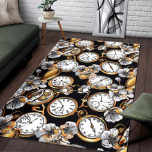 Load image into Gallery viewer, Clock Flower Pattern Area Rug
