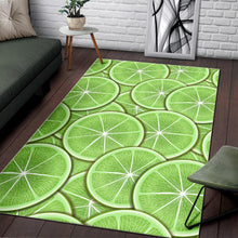 Load image into Gallery viewer, Sliced Lime Pattern Area Rug
