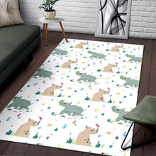 Load image into Gallery viewer, Cute Rhino pattern Area Rug
