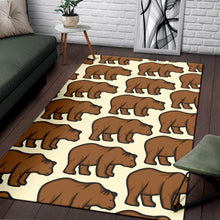 Load image into Gallery viewer, Bear Pattern Print Design BE05 Area Rugs

