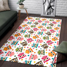 Load image into Gallery viewer, Color cute owl pattern Area Rug
