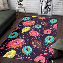 Load image into Gallery viewer, Colorful donut glaze pattern Area Rug
