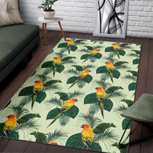 Load image into Gallery viewer, Beautiful parrot palm leaves pattern Area Rug
