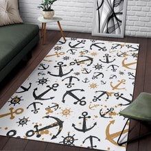 Load image into Gallery viewer, Anchors Rudders pattern Area Rug
