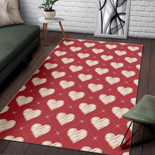 Load image into Gallery viewer, Heart Red Pattern Area Rug
