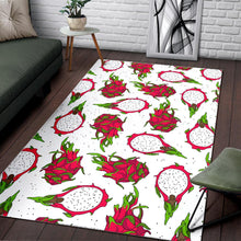 Load image into Gallery viewer, dragon fruits white background Area Rug
