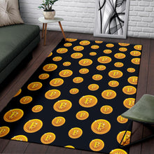 Load image into Gallery viewer, Bitcoin Pattern Print Design DO04 Area Rugs
