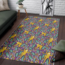 Load image into Gallery viewer, Cute yellow monkey leaves pattern Area Rug
