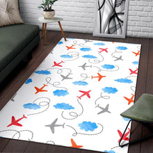 Load image into Gallery viewer, Airplane Cloud Pattern Area Rug
