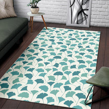 Load image into Gallery viewer, Green ginkgo leaves pattern Area Rug
