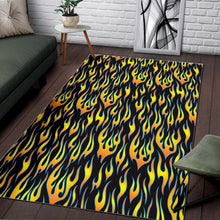 Load image into Gallery viewer, Flame Fire Pattern Background Area Rug
