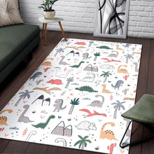 Load image into Gallery viewer, Cute cartoon dinosaurs tree pattern Area Rug
