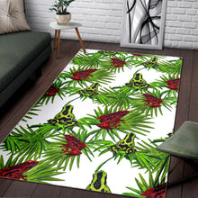 Load image into Gallery viewer, Green Red Frog Pattern Area Rug

