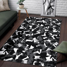 Load image into Gallery viewer, Crow illustration pattern Area Rug
