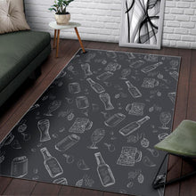 Load image into Gallery viewer, Beer hand drawn pattern Area Rug
