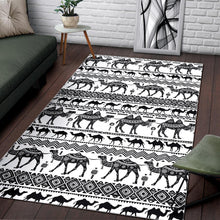 Load image into Gallery viewer, Camel polynesian tribal pattern Area Rug
