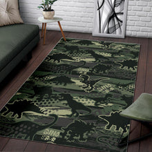 Load image into Gallery viewer, Dinosaur Camo Pattern Area Rug
