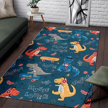 Load image into Gallery viewer, Dinosaur Music Skating Pattern Area Rug
