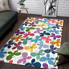 Load image into Gallery viewer, Colorful Butterfly Pattern Area Rug
