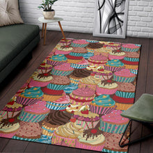 Load image into Gallery viewer, Cupcake Pattern Print Design CP01 Area Rugs
