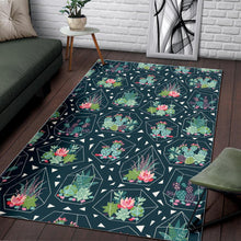 Load image into Gallery viewer, Cactus glass terrarium pattern Area Rug
