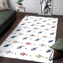 Load image into Gallery viewer, Cute helicopter star pattern Area Rug
