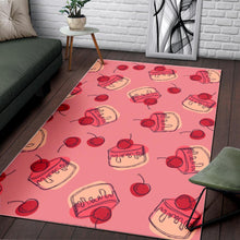 Load image into Gallery viewer, Cake cherry pattern Area Rug
