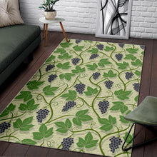 Load image into Gallery viewer, Grape Leaves Pattern Area Rug

