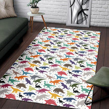 Load image into Gallery viewer, Colorful Dinosaur Pattern Area Rug
