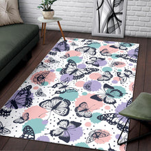 Load image into Gallery viewer, Butterfly pattern Area Rug
