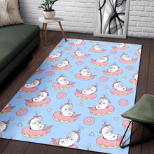 Load image into Gallery viewer, Donut Unicorn Pattern Print Design DN014 Area Rugs
