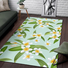 Load image into Gallery viewer, Yellow Plumeria Pattern Print Design PM024 Area Rugs

