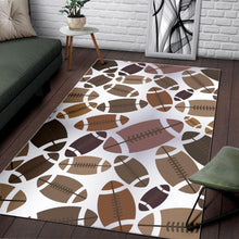 Load image into Gallery viewer, American football ball pattern Area Rug
