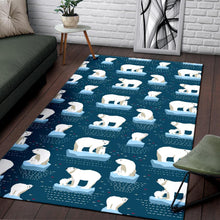 Load image into Gallery viewer, Polar Bear Pattern Print Design PB02 Area Rugs
