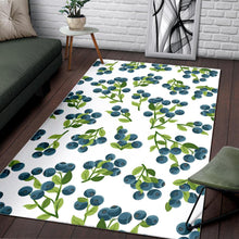 Load image into Gallery viewer, blueberry white background Area Rug
