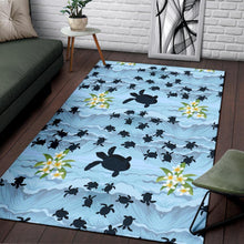 Load image into Gallery viewer, Sea Turtle Pattern Print Design T011 Area Rugs

