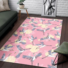 Load image into Gallery viewer, Japanese crane rose pattern Area Rug
