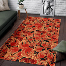 Load image into Gallery viewer, Fire flame pattern Area Rug

