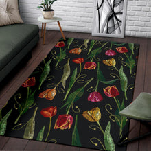 Load image into Gallery viewer, Tulip Embroidered Pattern Print Design TP01 Area Rugs
