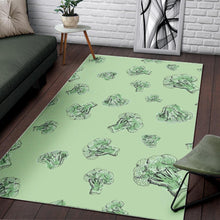 Load image into Gallery viewer, broccoli sketch pattern Area Rug

