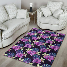 Load image into Gallery viewer, Orchid Pattern Print Design OR010 Area Rugs
