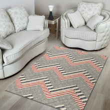 Load image into Gallery viewer, zigzag chevron striped pattern Area Rug
