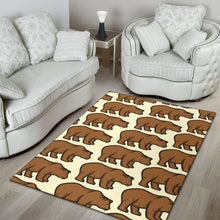 Load image into Gallery viewer, Bear Pattern Print Design BE05 Area Rugs
