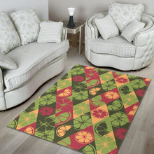 Load image into Gallery viewer, Cool Geometric lime pattern Area Rug
