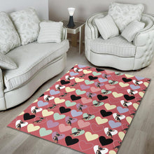 Load image into Gallery viewer, Chihuahua Heart Pink Pattern Area Rug
