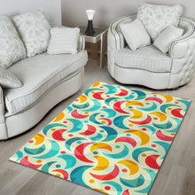 Load image into Gallery viewer, Colorful moon pattern Area Rug
