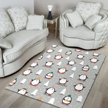 Load image into Gallery viewer, Cute Penguin christmas pattern Area Rug
