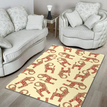 Load image into Gallery viewer, Yule Goat or Christmas goat Pattern Area Rug

